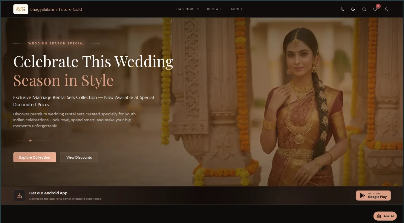 Screenshot of Bhagyalakshmi Future Gold